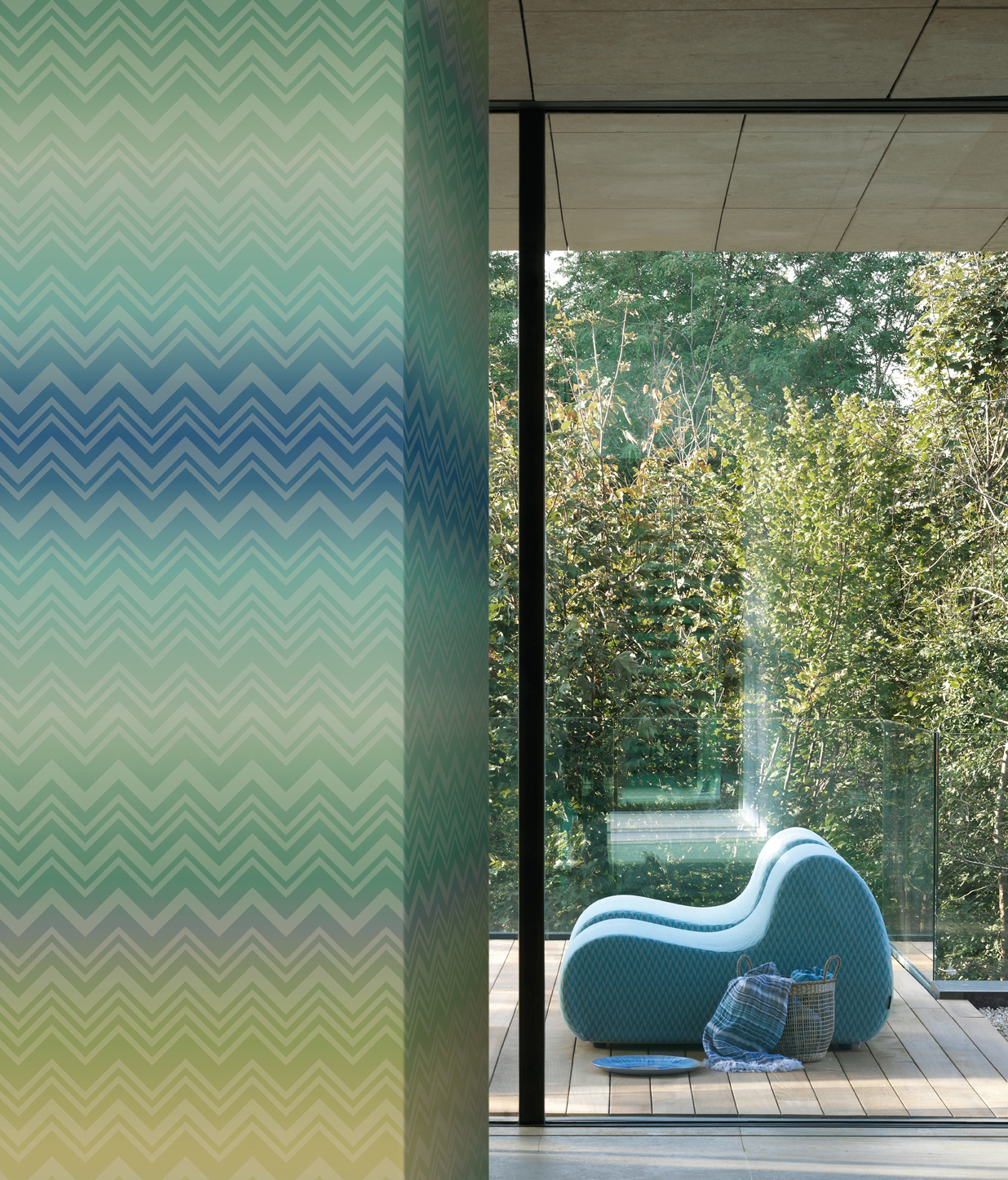 Happy Zigzag Wallpaper in 2 by Missoni Home Wallcoverings  Jane Clayton